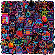 Set di Sticker con Citazioni Motivazionali - 50 Pezzi, Impermeabile, Sticker per Laptop, Telefono cellulare, Chitarre, Bambini, Ragazze, Ragazzi, Album di foto, Quaderno