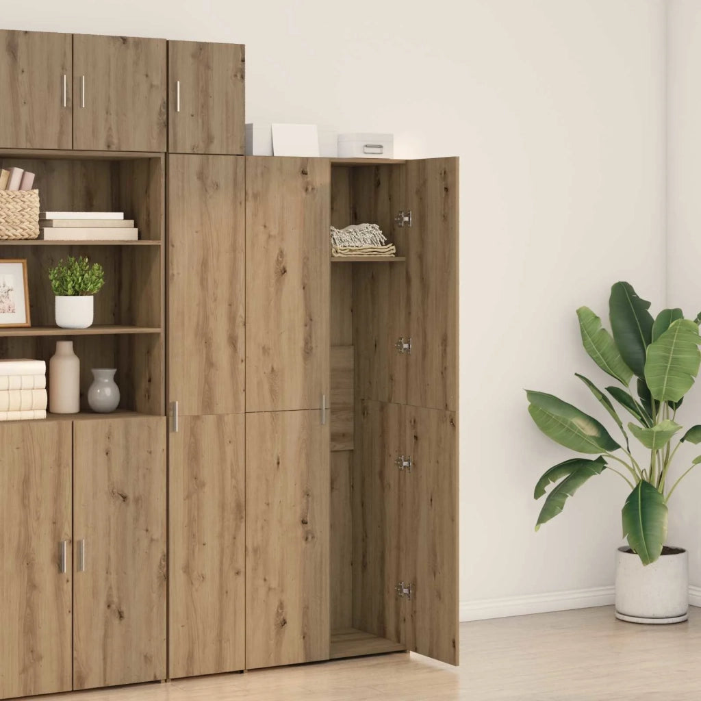 Credenza 2 pcs Rovere artigianale 70 x 42,5 x 185 cm 3365592