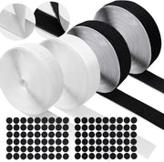 Set di nastri e nastri a laccio - 8 metri x 20 mm - nastro adesivo autoadesivo - 54 paia di punti di adesivo - fissaggio pesante e impermeabile - attività DIY per casa e ufficio