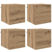 Mobile TV da Parete | Armadietto TV | Mobile Porta TV Rovere Artigianale 30,5 x 30 x 30 cm