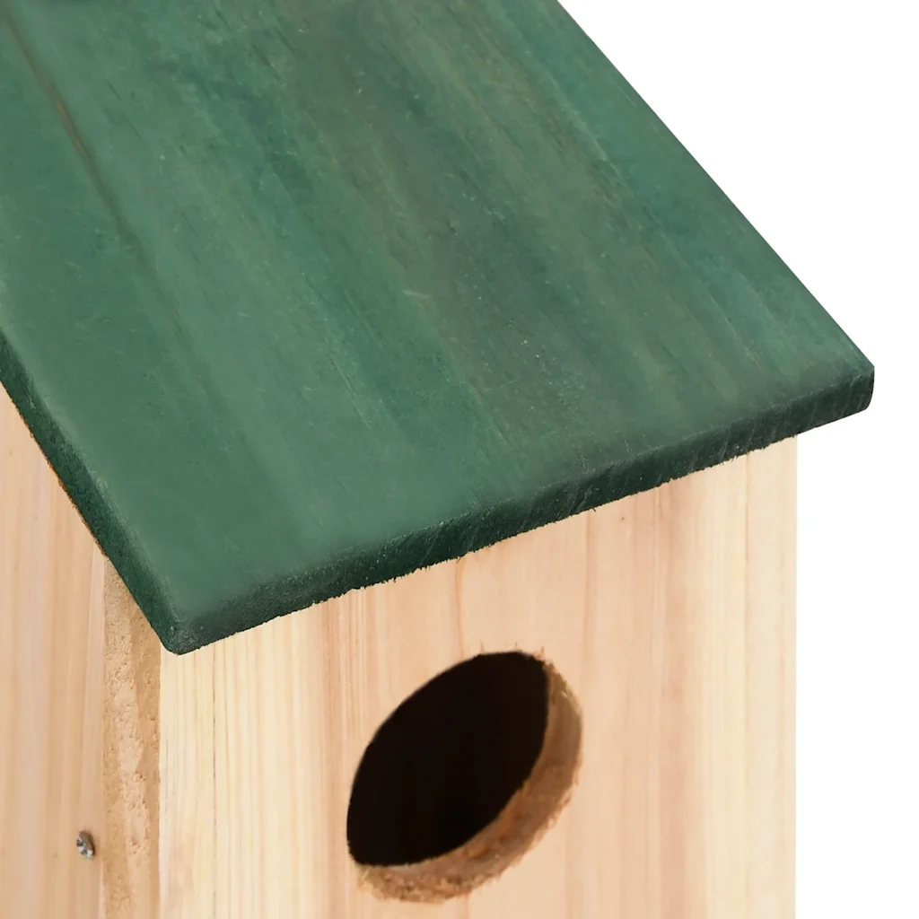 Casette per Uccelli 4 pz in Legno 12x12x22 cm CFW2602482