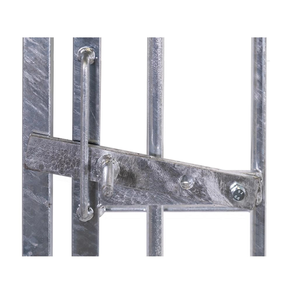 Pannello con porta tubolare per box cani con zincatura a caldo 100xh180 cm