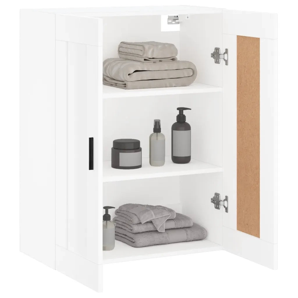 Armadietto a Muro | Mobile a Parete Bianco 69,5x34,90 cm in Legno Multistrato