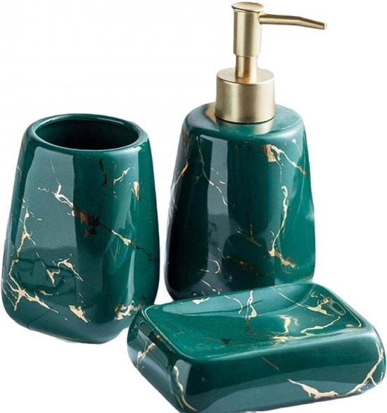 Set di accessori da bagno in ceramica 3/4/5 pezzi moderno set di accessori da bagno di lusso con motivo marmo

Specifiche tecniche:
- 3/4/5 pezzi
- Materiale: ceramica
- Modello: senza modello specificato
- Dimensioni: senza dimensioni specificate