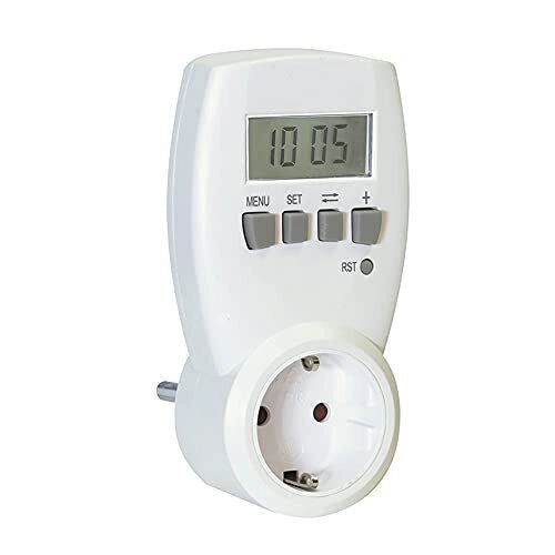 REV 002580 Misuratore di Consumo Energetico display LCD 3500 W 16 A 230 V colore Bianco