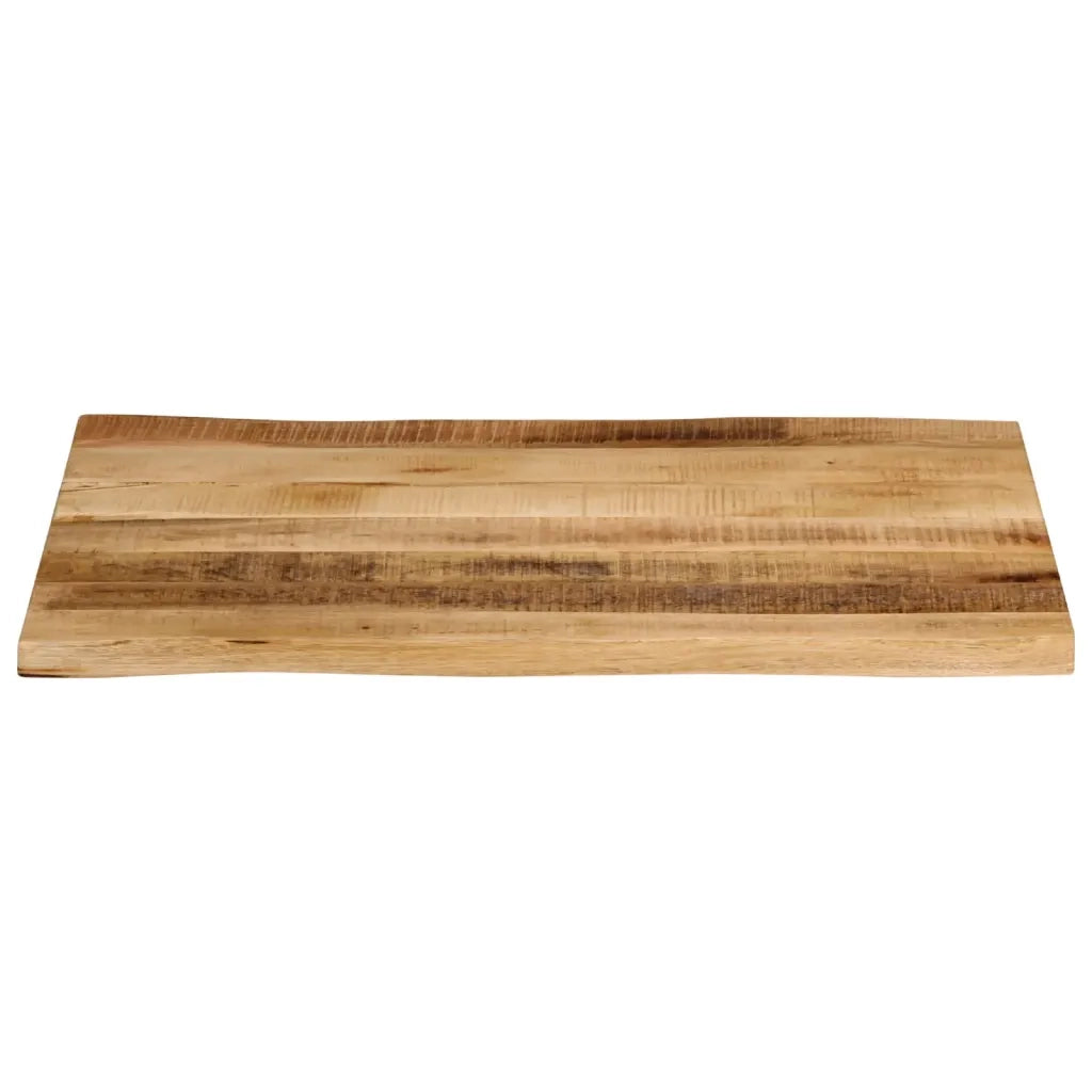 Piano Tavolo Bordi Vivi 70x60x2,5cm Legno Massello Mango Grezzo 370667