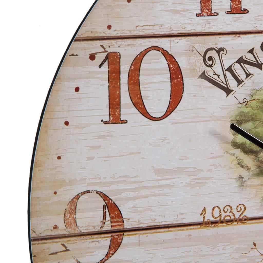 Orologio da parete in legno marrone d34x2h