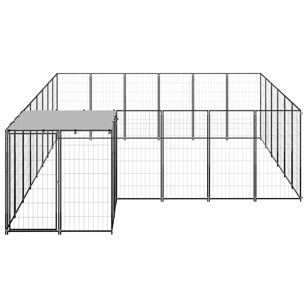 Gabbia per Cani Nera 12,1 mÂ² in Acciaio   cod mxl 52715