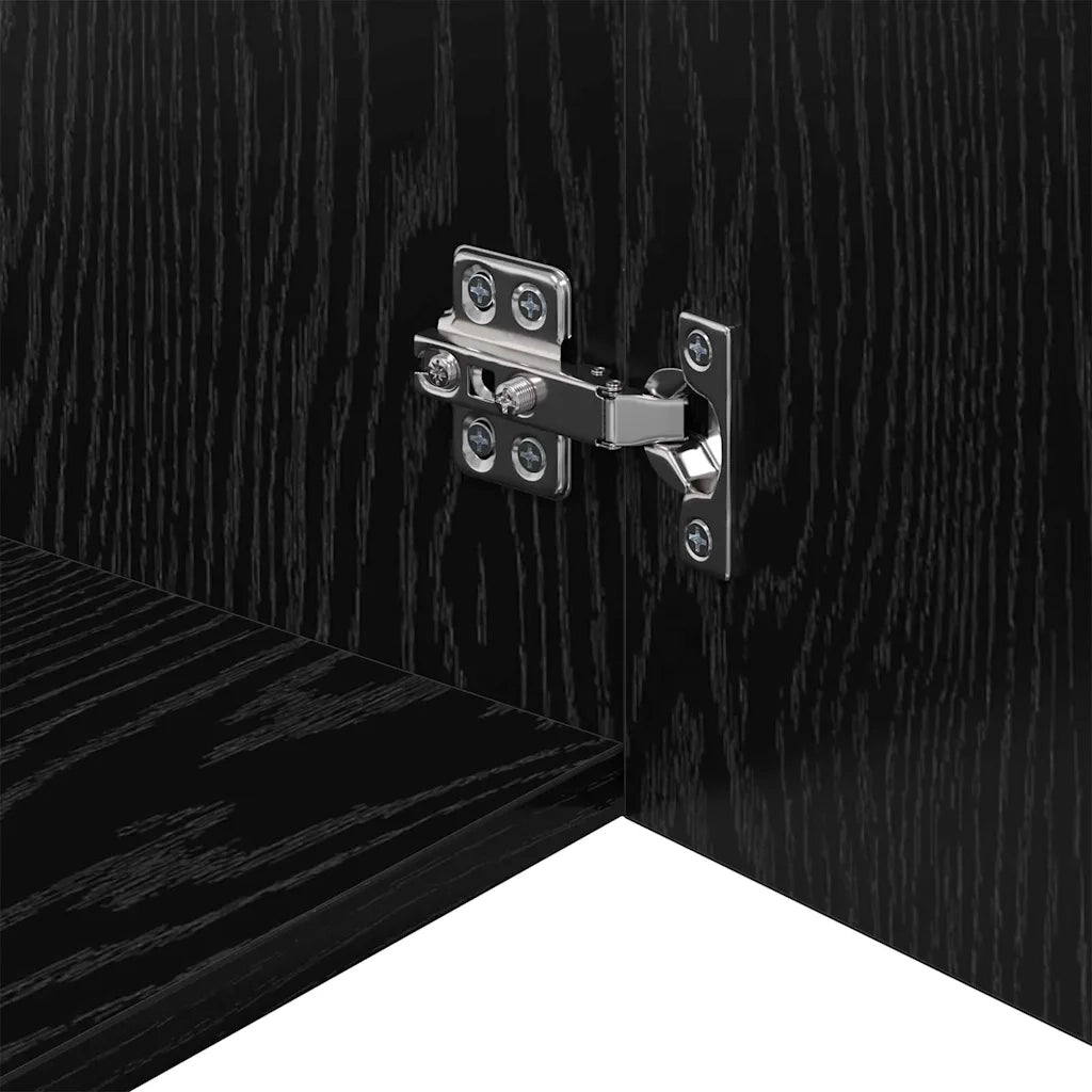 Armadietto a muro Rovere nero 80 x 42.5 x 40 cm