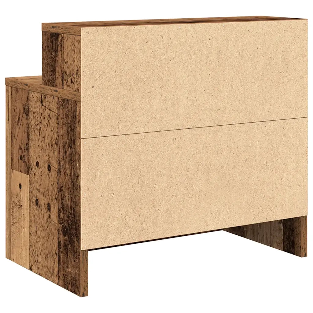 Set di 2 Comodini | Armadio da Notte | Mobiletto da notte con Cassetto in Legno Antico 51x31x47 cm