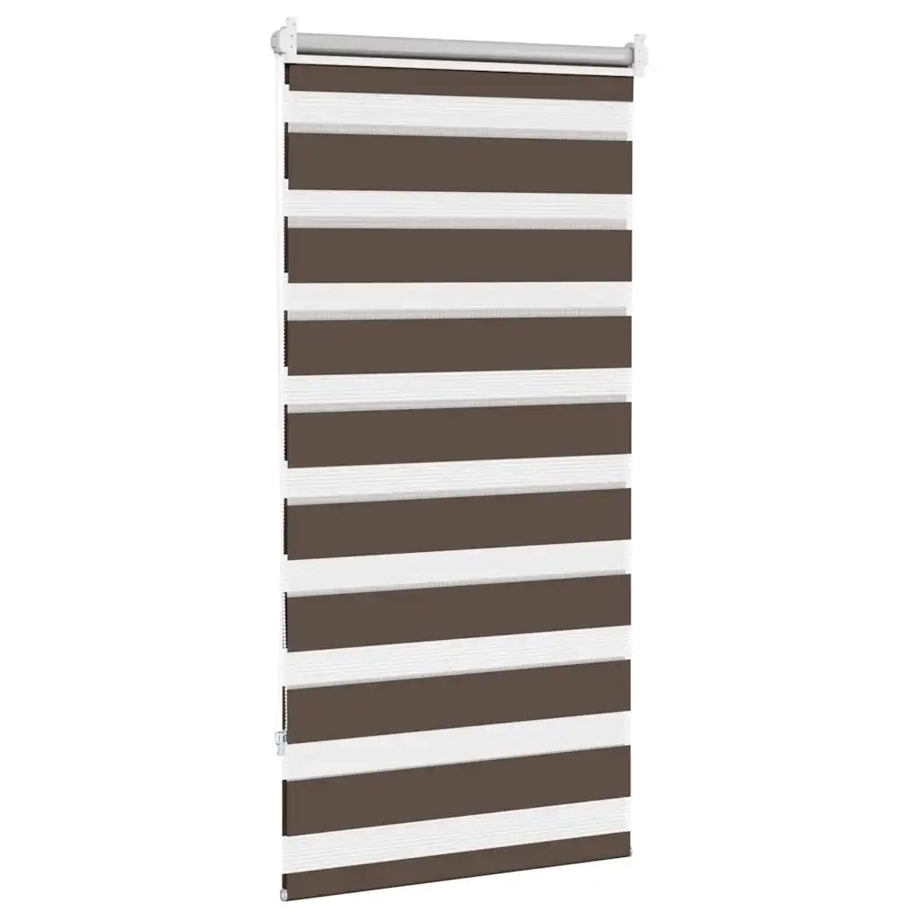 Tenda a rullo oscurante zebra 80x150cm caffÃ©