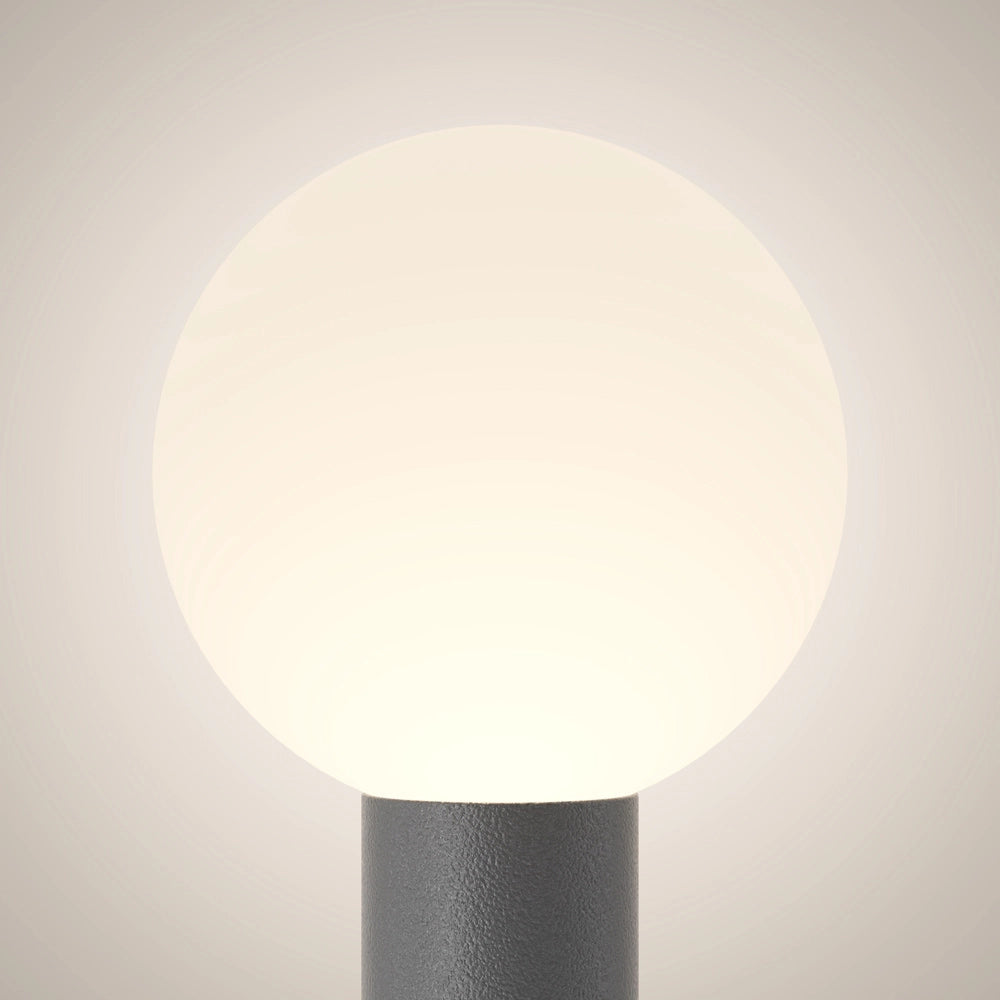 Maytoni Lampada da terra moderna Bold 1 luce E27 IP54 grigio alluminio
