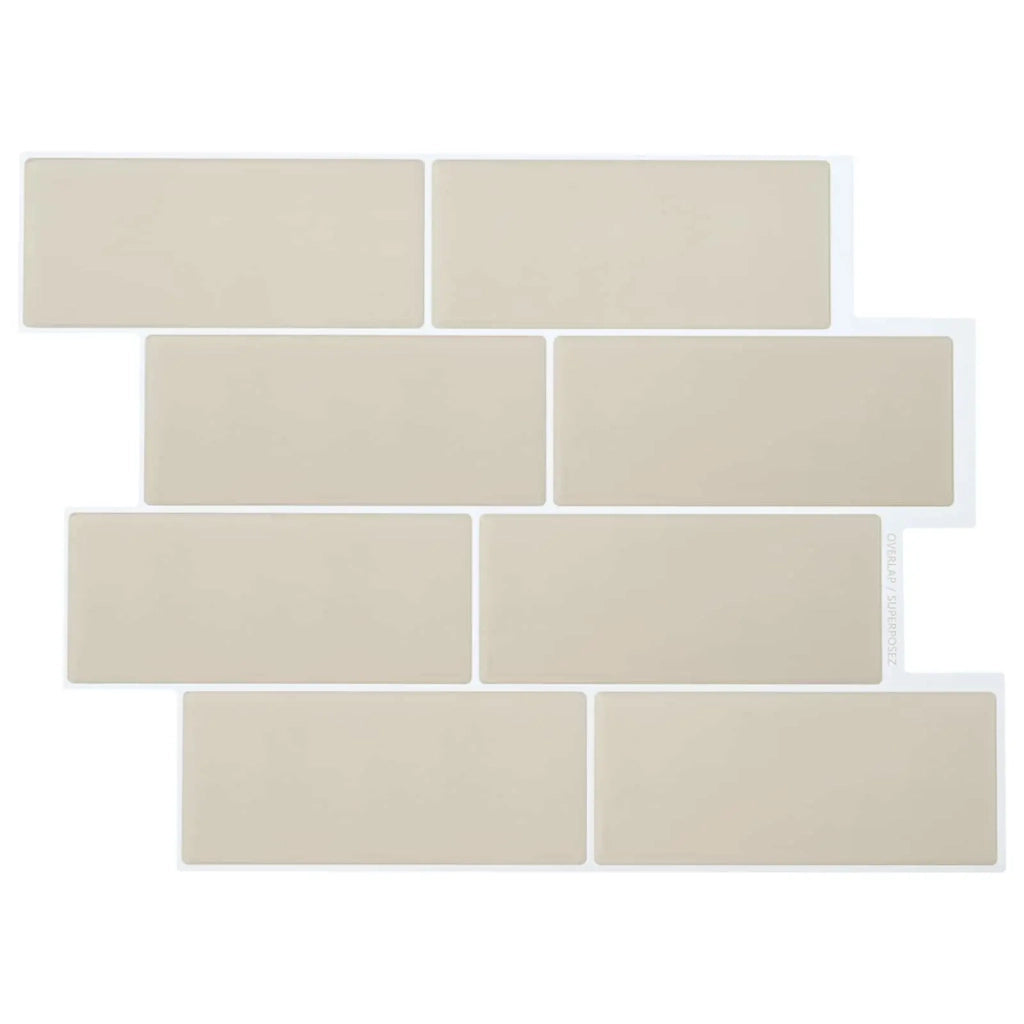 Piastrella subway 10 pz Beige 29 x 21 cm Poliuretano e PET CFW1511625