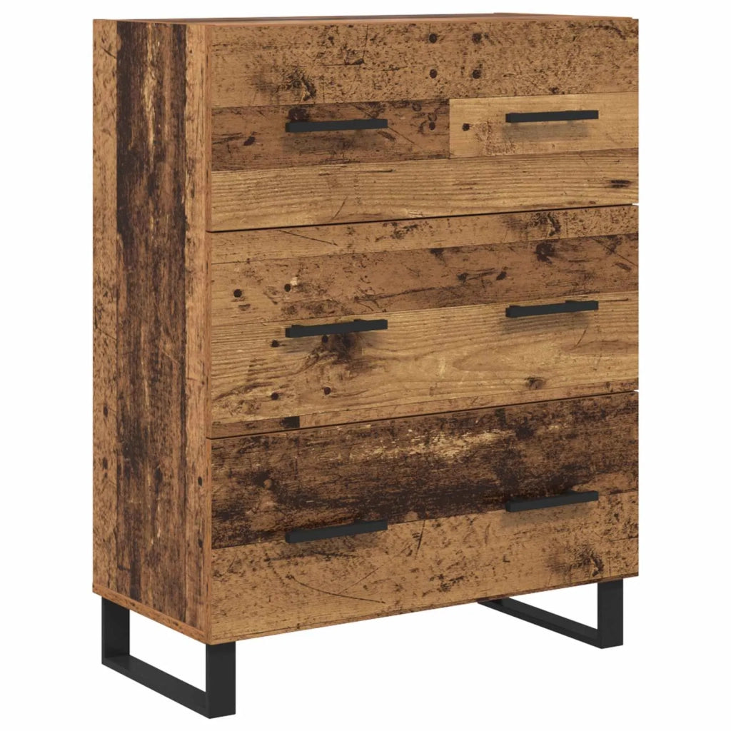 Credenza | Madia | Buffet da pranzo | Armadio da pranzo Legno vecchio 69,5 x 34 x 180 cm Legno multistrato