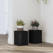 Supporto per piante 2 pcs Rovere Nero 15 x 15 x 20 cm 8003740