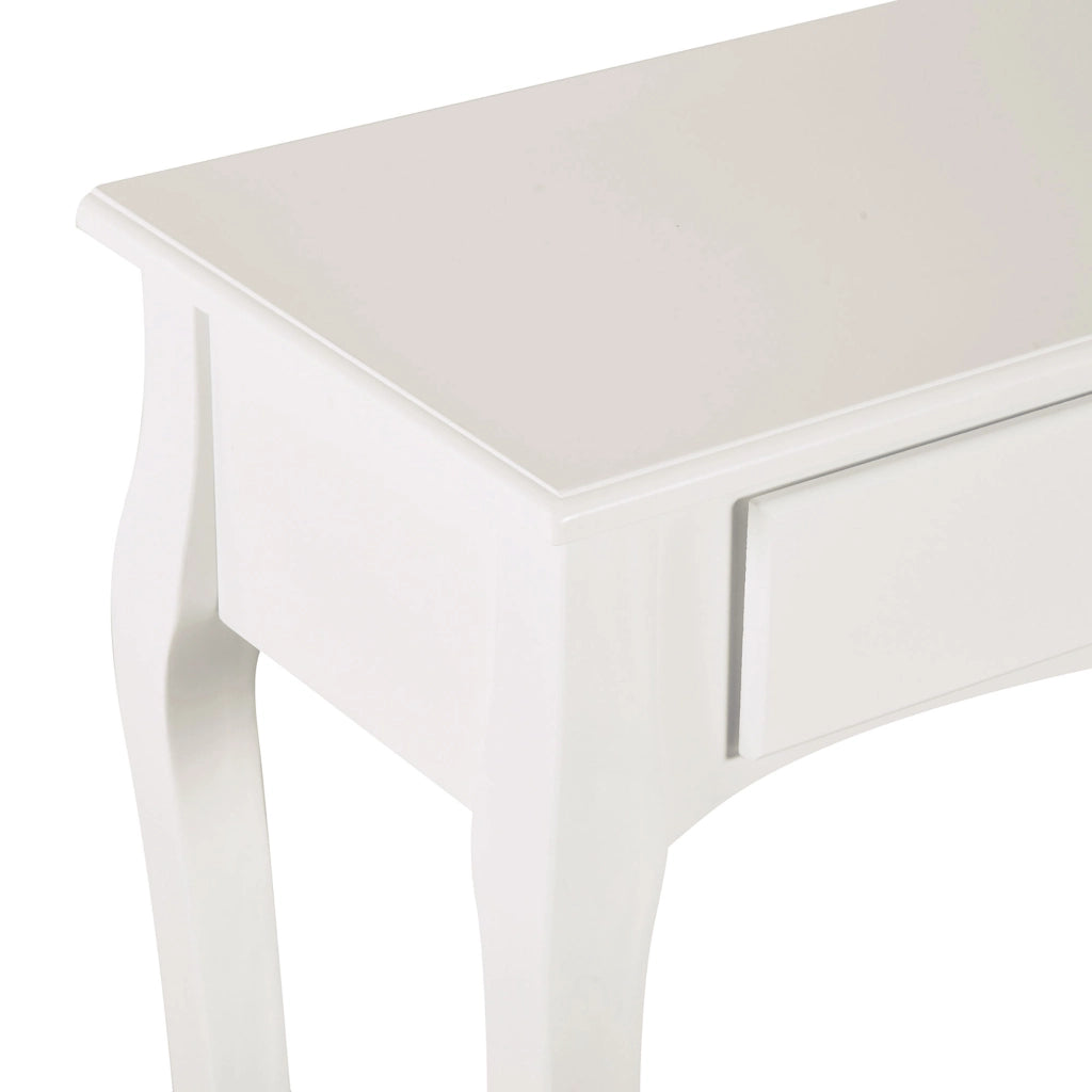 Consolle da Ingresso con Cassetti ¨C zephmum ¨C Bianco Legno 100x33x75cm