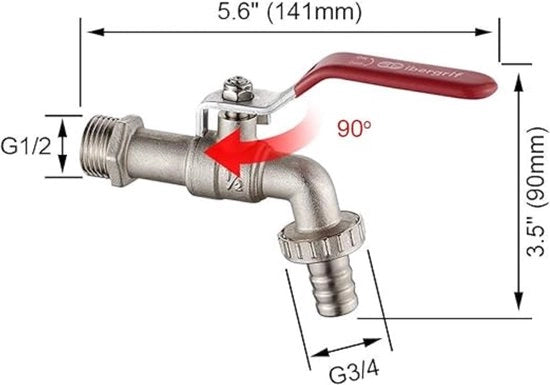 Valvola a sfere / Resistenza all'antigelo e alta temperatura / Valvola da giardino, accessori in acciaio inox