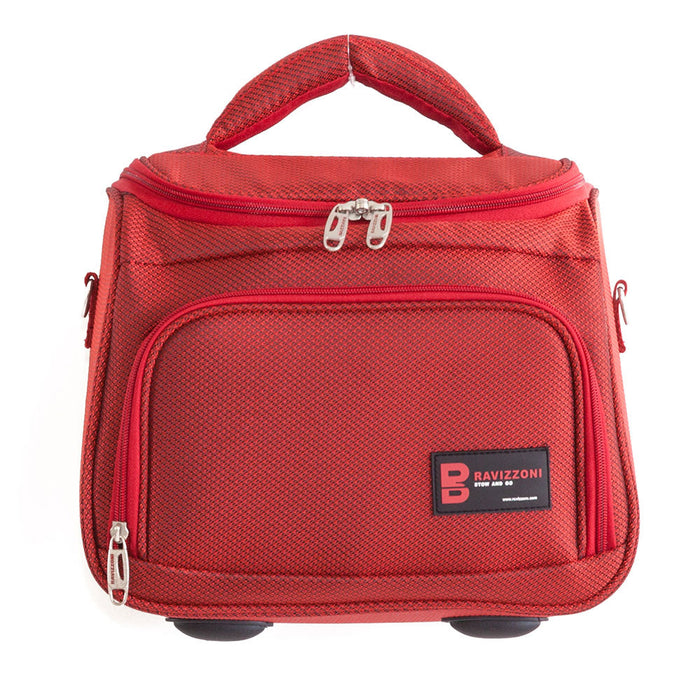 Beauty Borsa in Poliestere con Tracolla e Tasche Ravizzoni EGO Rosso