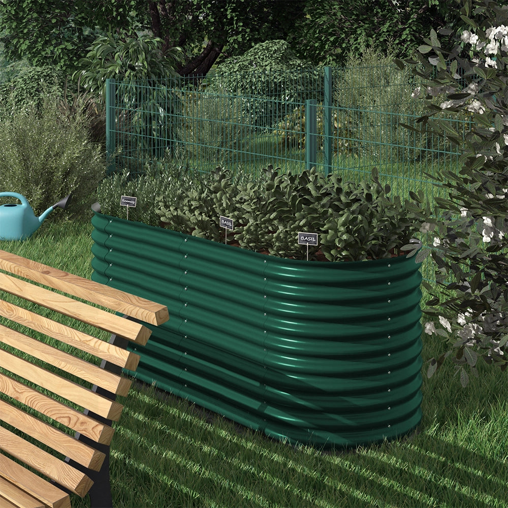 OK-Living Letto per orto rialzato Verde 200 x 100 cm