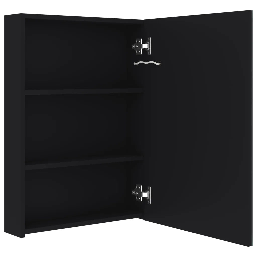 Armadietto Bagno con Specchio e LED 50x13x70 cm cod mxl 58625