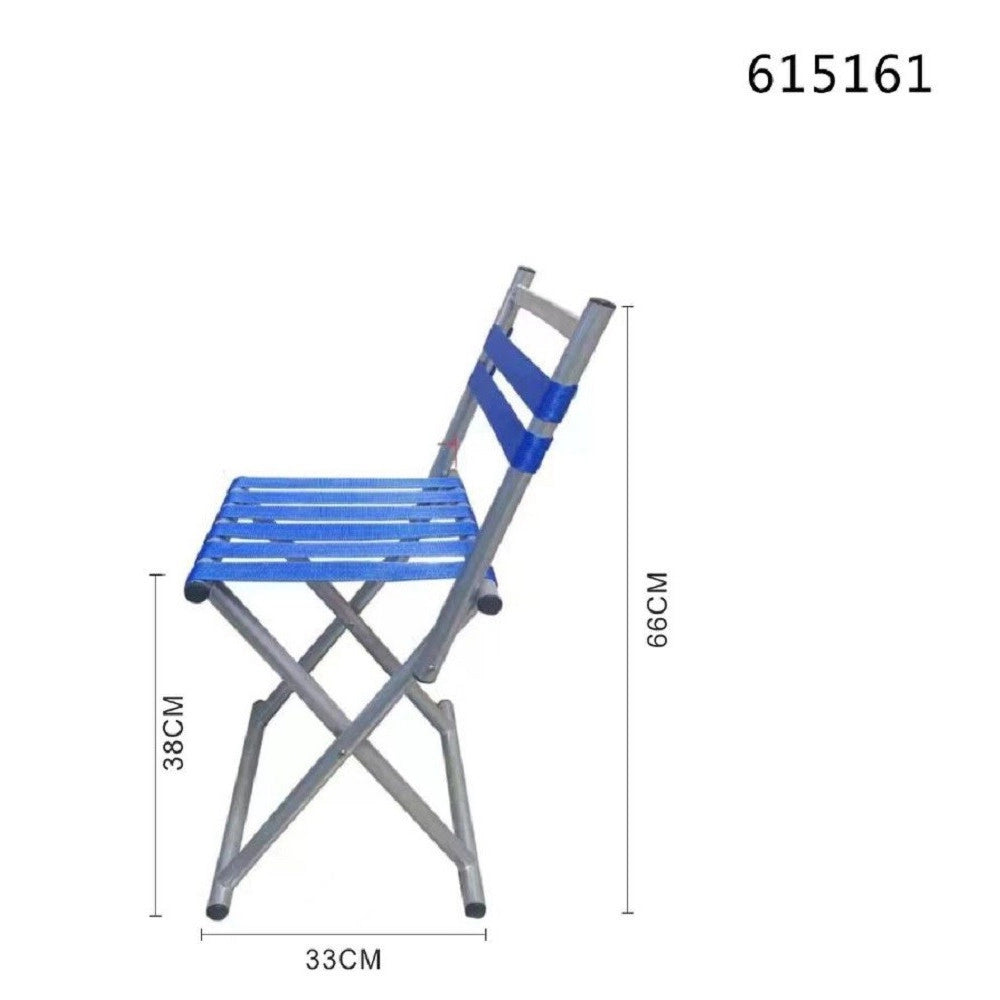 Trade Shop - Sedia Da Campeggio Pieghevole Portatile Sgabello Pesca Spiaggia 33x38x66cm 615161 -