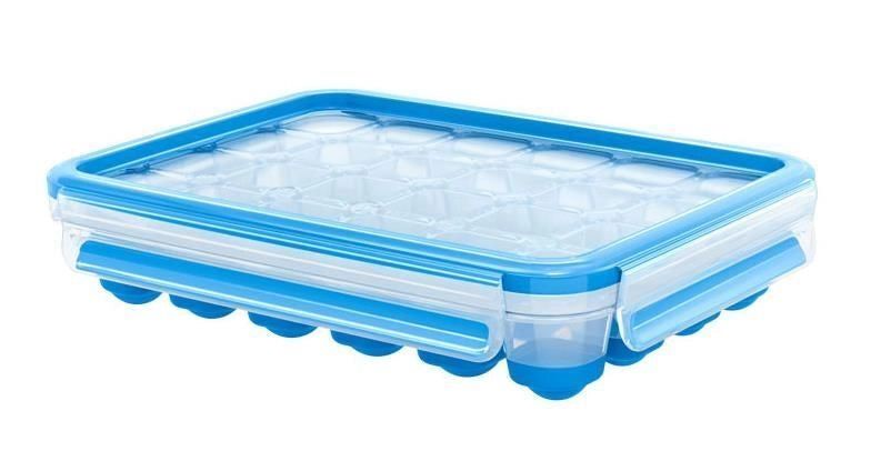 EMSA 514549 recipiente per cibo Vaschetta per ghiaccio Blu, Trasparente 1 pz