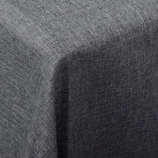 Tappeto da tavolo - Impermeabile - Per soggiorno, tavolo da pranzo - 100% Poliestere - Lavabile - 130x220 cm - Grigio