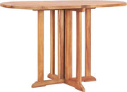 Tavolo da giardino pieghevole 120x70x75 cm in legno di teak massello