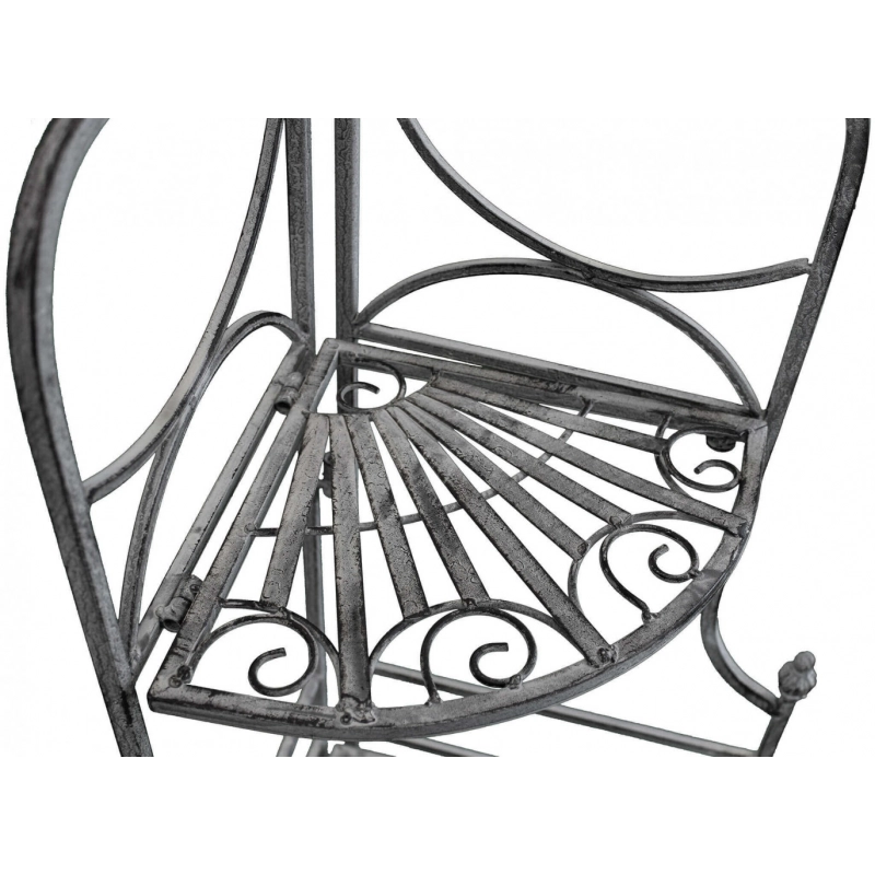 SCAFFALE ROSALIE 3 PIANI BIANCO OSSIDATO