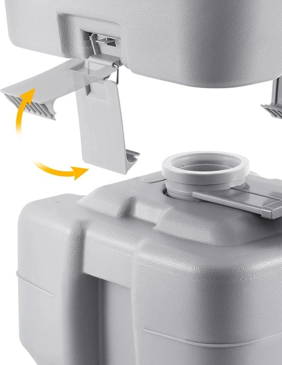 Toilet da Campeggio Inclinabile 30L - Toilet da Campeggio Portatile - Incluso Coperchio
