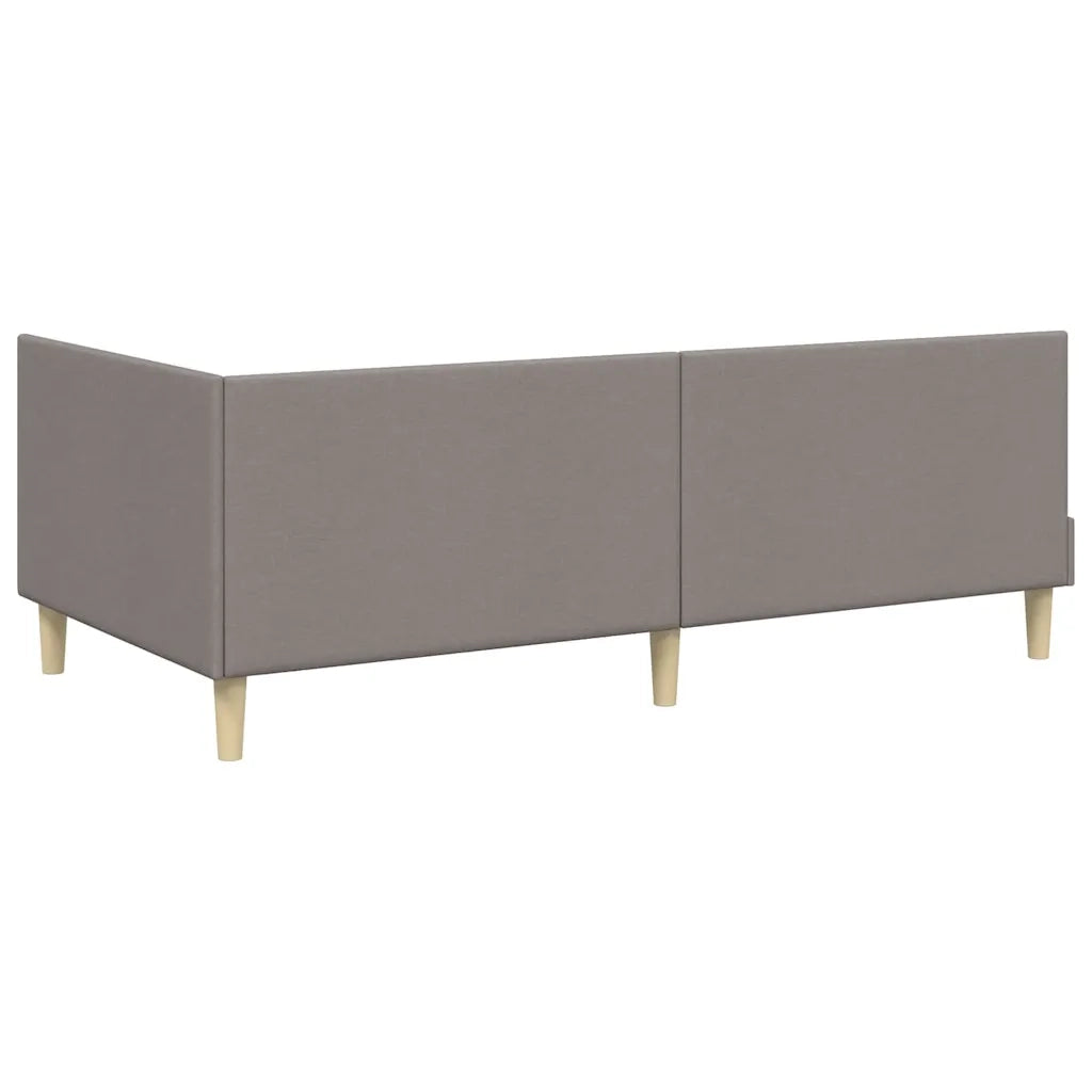 Struttura Letto Angolare con Materasso 2 pz-Giroletto con materasso Talpa Tessuto 479292