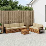 Set divani 8 pz Legno di Acacia Massello 3384114