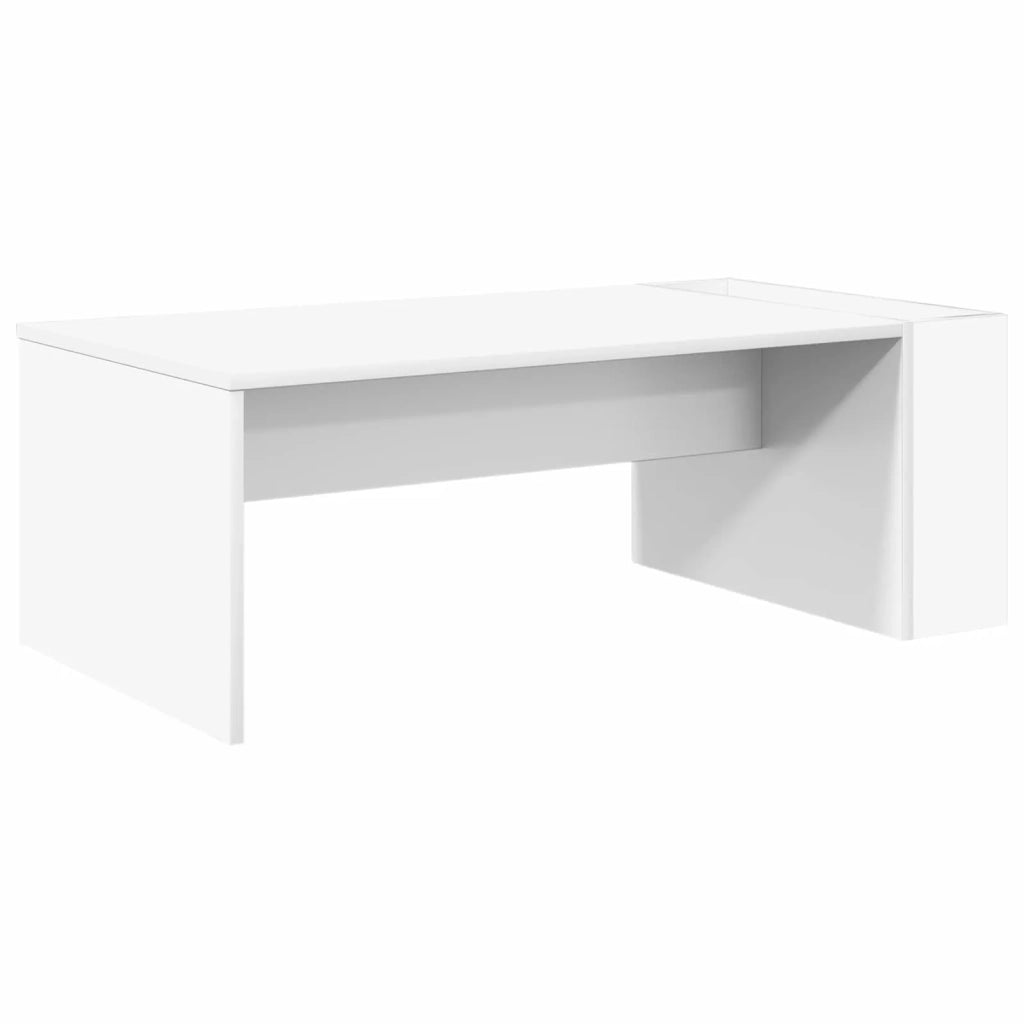 Tavolino da salotto | Tavolino da caff¨¨ | Tavolino da Soggiorno Bianco 95 x 50 x 34 cm Legno multistrato