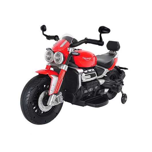 Moto Elettrica per Bambini 12V con Licenza Triumph Rocket 3GT Rossa