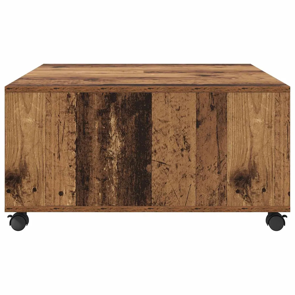 Tavolino da salotto con cassetto Legno vecchio 75 x 75 x 38 cm 875480