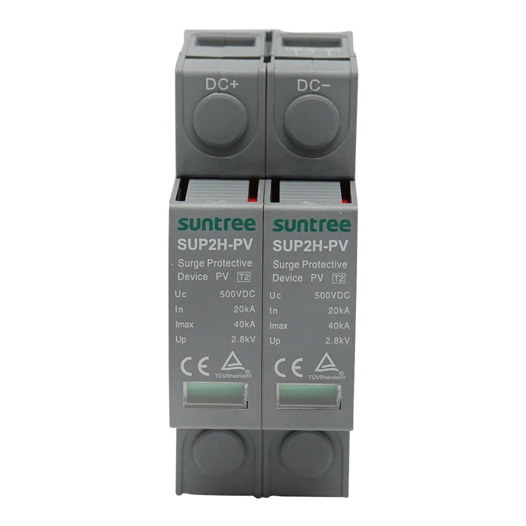 Scaricatore di sovratensione con segnalazione per sistemi fotovoltaici DC 2P tipo C 500VDC Suntree