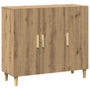 Credenza | Madia | Buffet da pranzo | Armadio da pranzo Rovere Artigianale 90x34x80 cm in Legno Multistrato