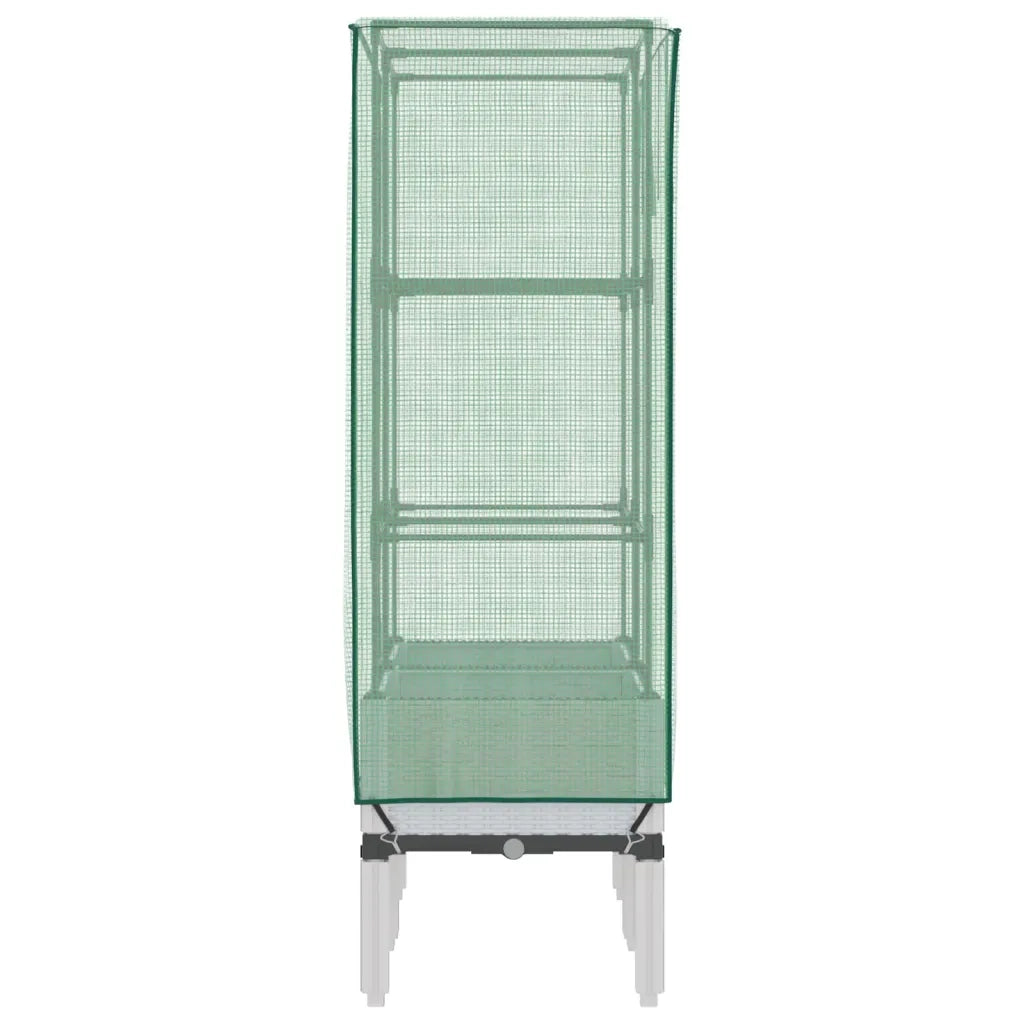vidaXL Letto Rialzato con Copertura Serra Effetto Rattan 80x40x140 cm