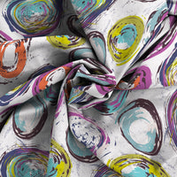 Trapunta Invernale Matrimoniale 180gr con Stampa in Microfibra Cerchi Astratti