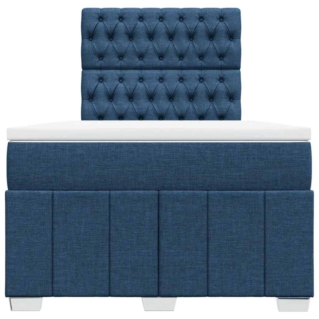 Giroletto a Molle con Materasso Blu 120x190 cm in Tessuto 3293920