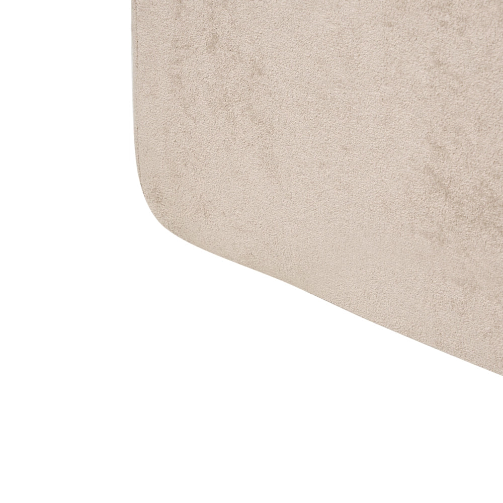Letto minimalista in tessuto con testiera imbottita tortora 160 x 200 cm stile scandinavo