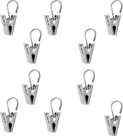 Clips per tenda, 10 pezzi Clip per tenda in acciaio inossidabile, Clip per tenda, Piccole clip metalliche per tenda, Clip in acciaio inossidabile, Per decorazione di finestre, Foto e altro