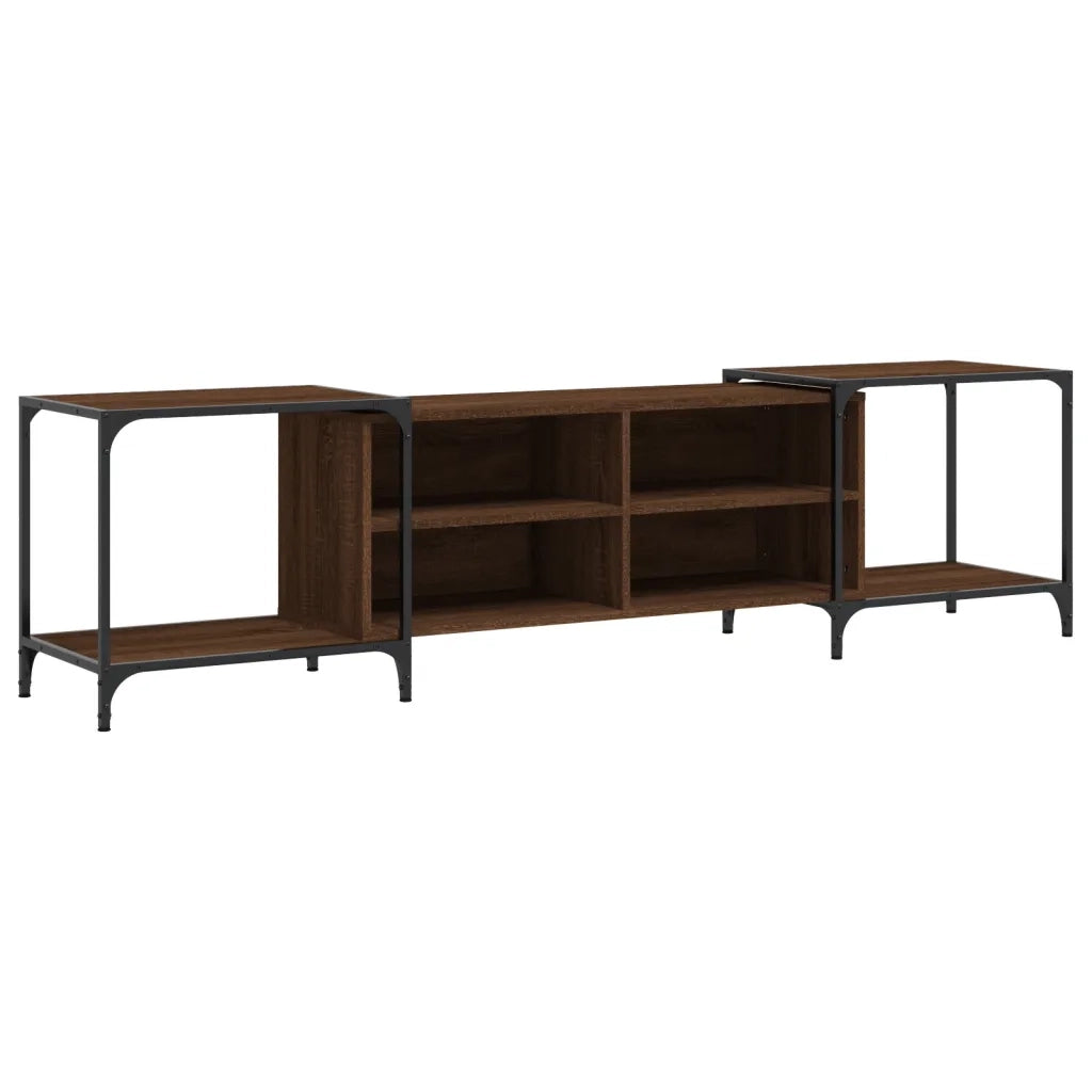 Mobile TV Rovere Marrone 203x37x50 cm in Legno Multistrato 837611