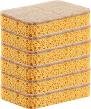 Set di spugne per pulire - 6 pezzi - Spugne naturali per pulire - Spugne biodegradabili - Ecologico - Resistenti ai graffi - Spugne per l'acqua - Spugne per la pulizia - Spugne riciclate - Spugne a base di fibra di sisal