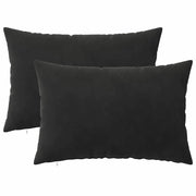 Cuscino con cuscino HEERLEN 2 pz Nero Velluto 924973