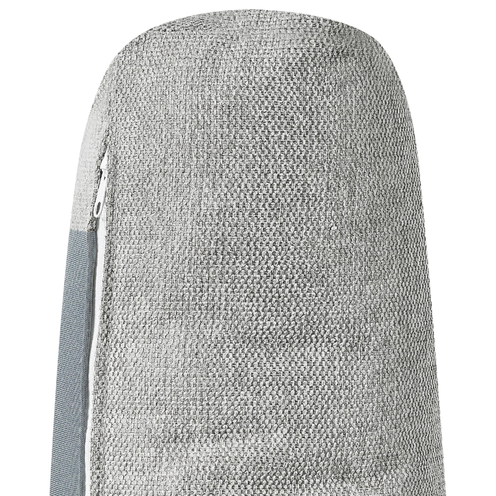 Divano letto angolare a destra Grigio Tessuto poliestere imbottito 3 posti a L con cuscini Funzione letto Stile moderno Soggiorno