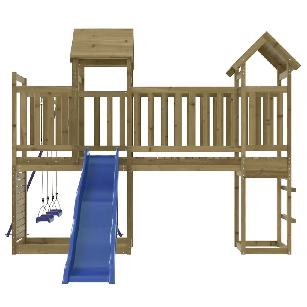 Set da Gioco da Esterno in Legno di Pino Impregnato