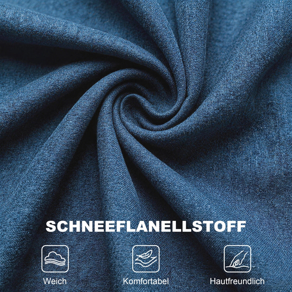Poltrona con orecchie imbottita ¨C Xylo ¨C tessuto blu removibile 74x86x102 cm