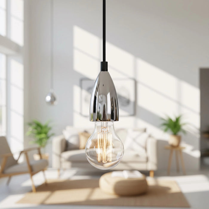 Lampada Da Soffitto Pensile Montatura Chrome APP358-1CP