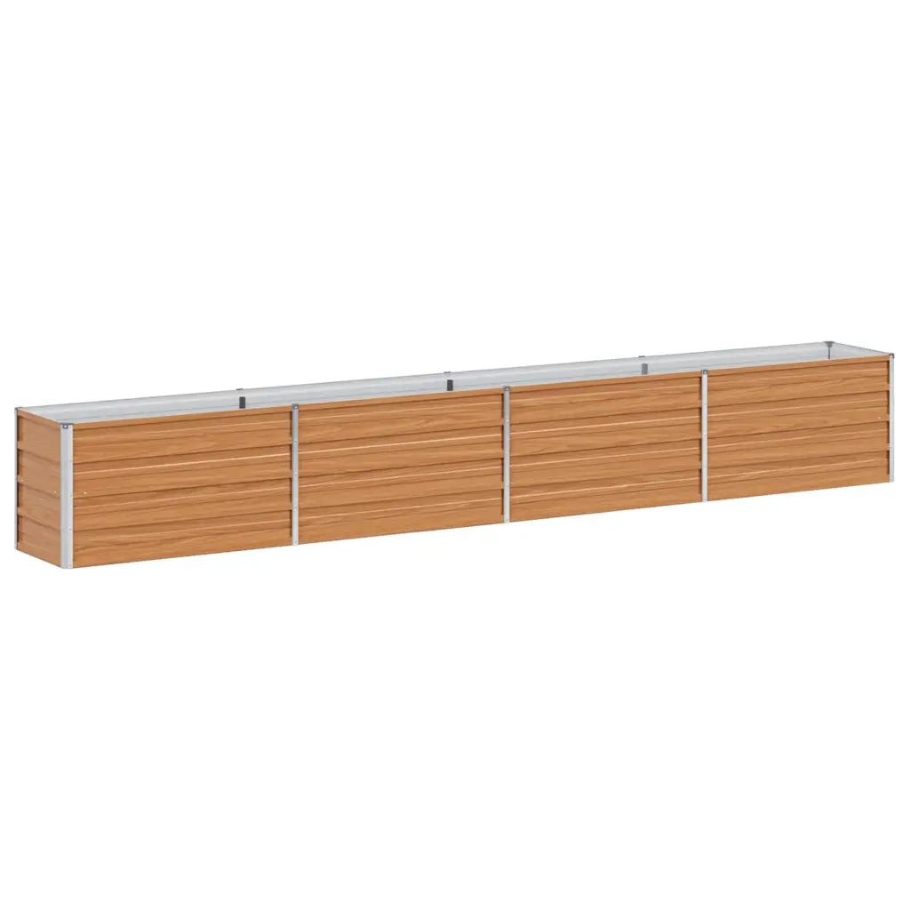 Fioriere | Cassetta per fiori | Letto rialzato da giardino Marrone Chiaro 320 x 40 x 45 cm